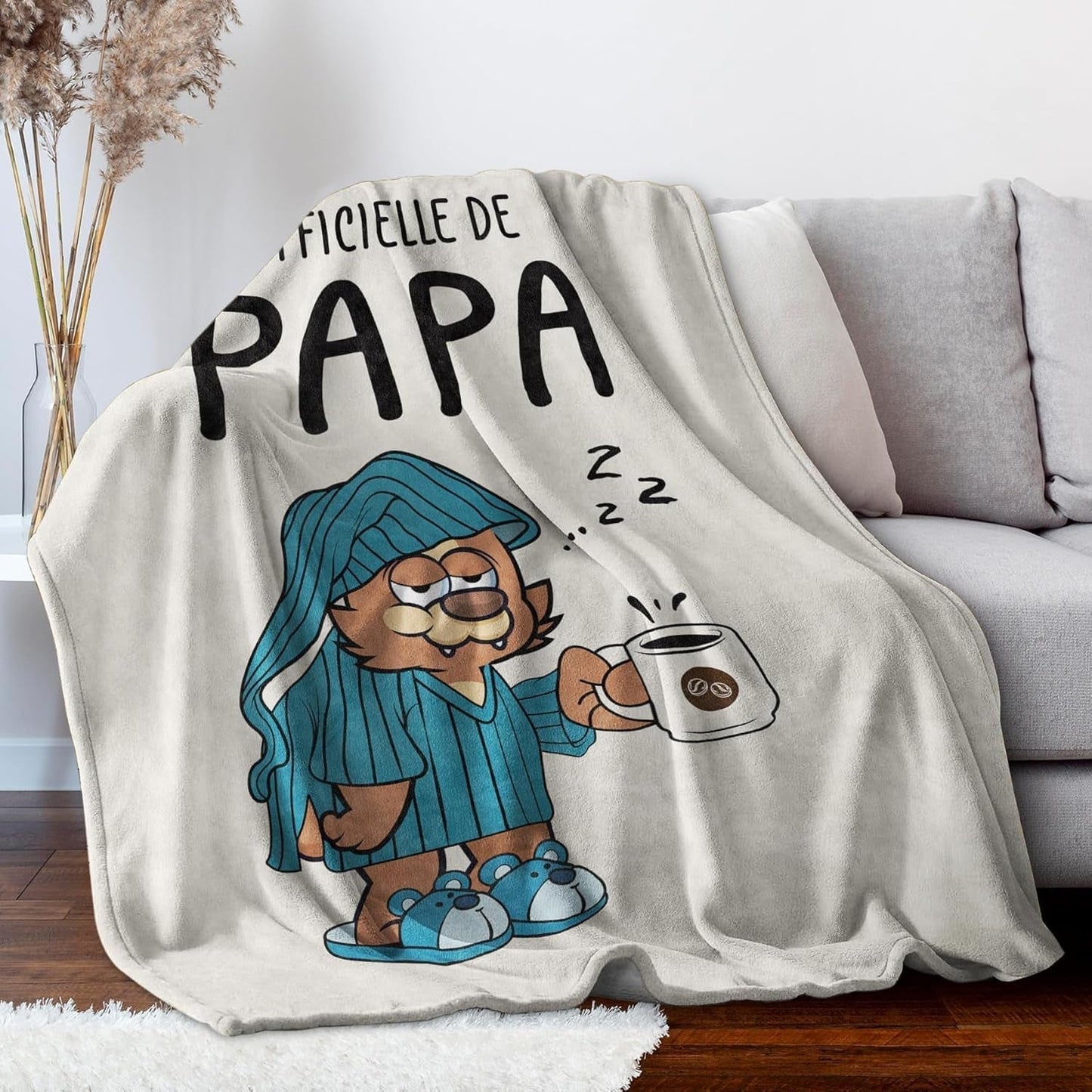 Juratar flanelová deka pro tatínka - dárek k narozeninám, ke dni otců a Vánocům - 152 X 130 cm Postele a přikrývky Besuche den Juratar-Store
