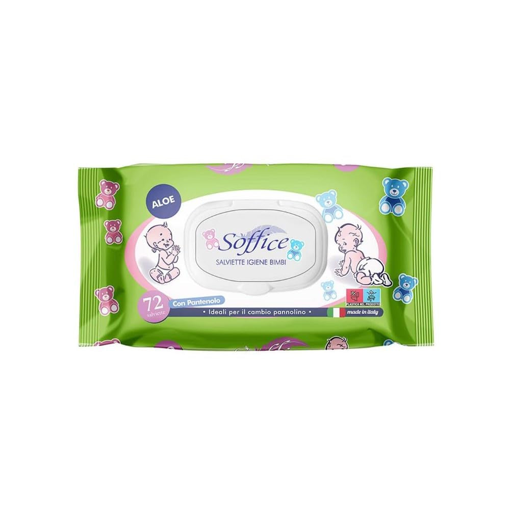 Čistící ubrousky s aloe vera pro děti, 72 kusů