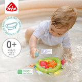 Síťka do vany Fehn Frog - Hračka do vany pro miminko - Plovoucí hračka do vody pro radostnou zábavu z koupele - Hračka do vany pro miminka a batolata od 0+ měsíců Baby Toys Naty Shop