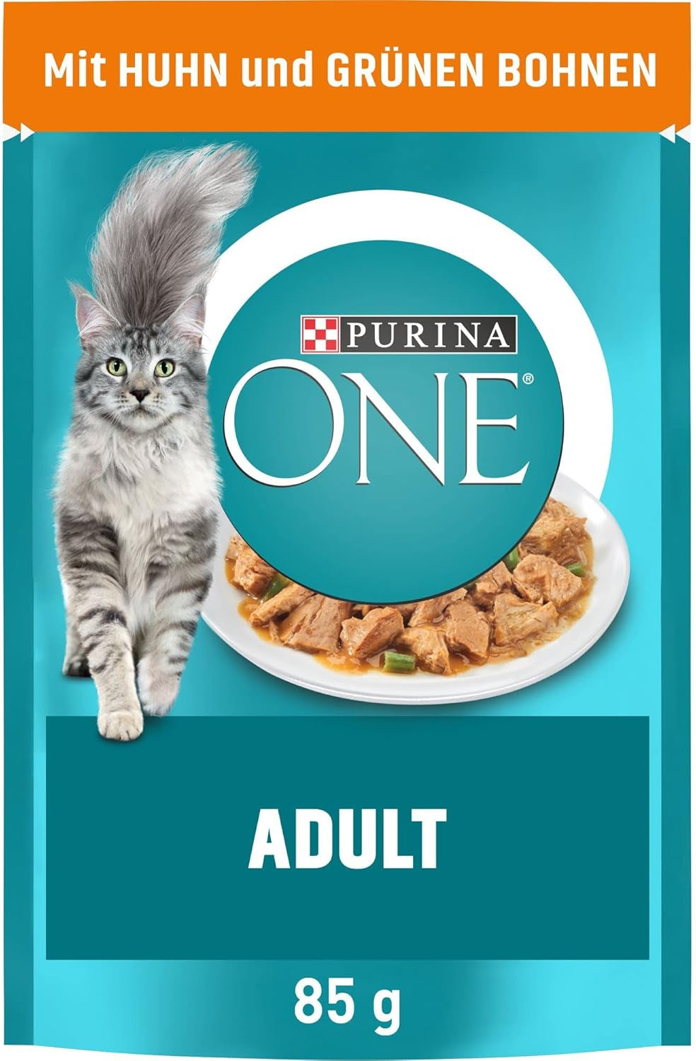 PURINA ONE Mokré krmivo pro dospělé kočky, jemné kousky v kuřecí omáčce, balení 26 ks (26 x 85 g)