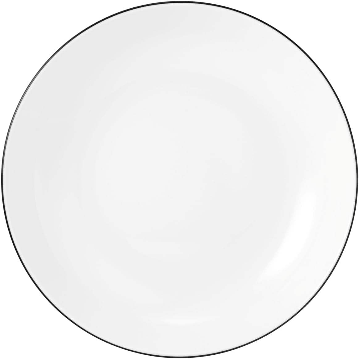 Sada nádobí Seltmann Weiden 001.737148 Lido - 6 talířů + 6 talířů na pozadí - 12 kusů - Black Line