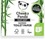 Bambusové koktejlové ubrousky Cheeky Panda | bílé ubrousky 100 kusů papírových ubrousků