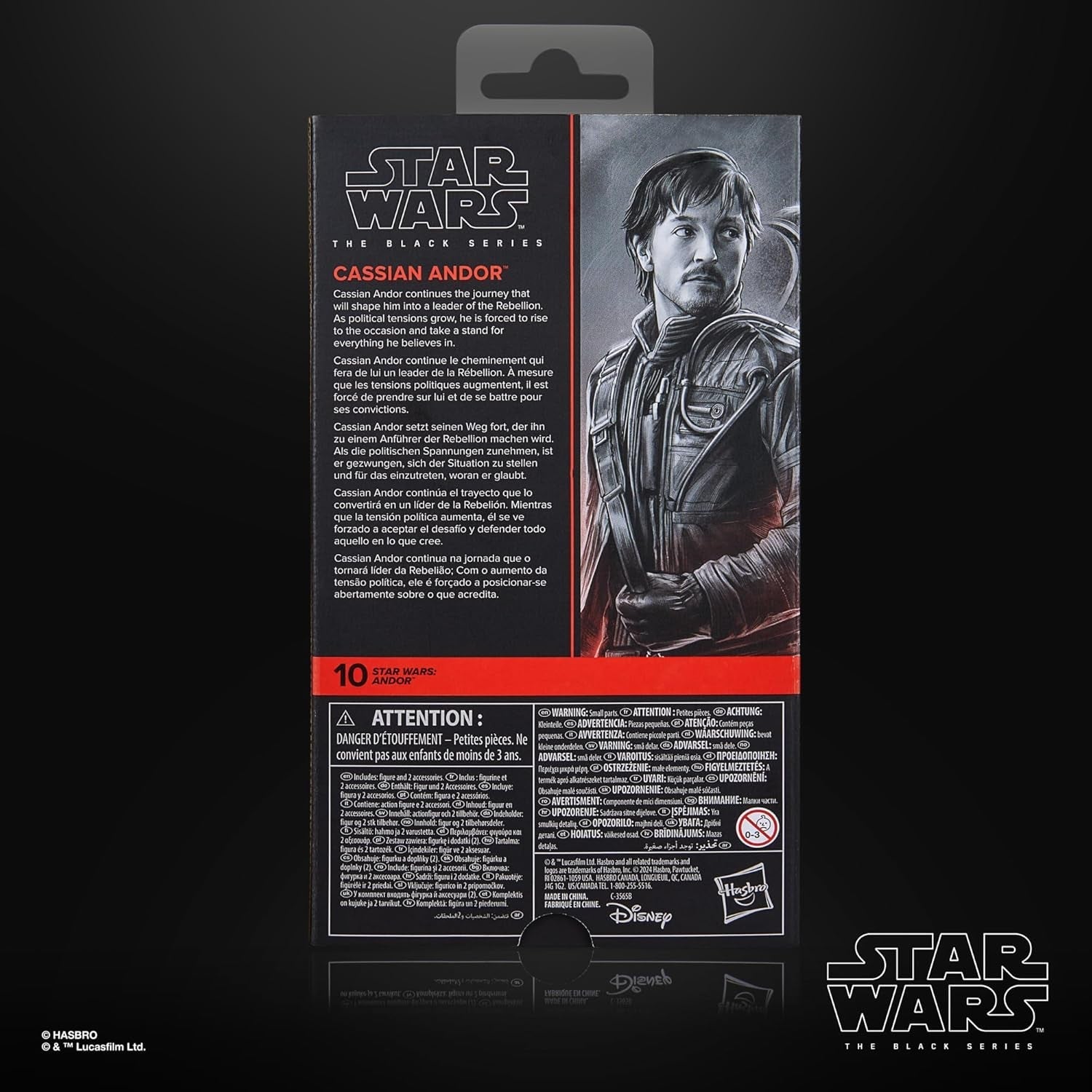 Star Wars Černá série Cassian Andor Andor Sběratelská akční figurka, 15 cm Akční figurky Naty Shop