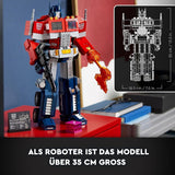 Sada LEGO 10302 Icons Optimus Prime, figurka robota a model náklaďáku 2v1, stavebnice modelu Transformers pro dospělé, dárek k narozeninám nebo k Vánocům pro muže, ženy, ona a on Stavebnice Besuche den LEGO-Store