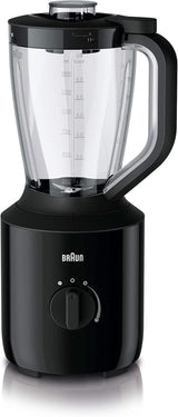 Braun Powerblend 3 JB 3150 BK stojanový mixér - 1,5 l Glas-Mixaufsatz, Küchenhelfer Zum Zerkleinern, Pürieren & Mixen, 800 Watt, Schwarz Kuchyně Naty Shop Schwarz Single