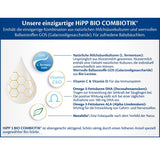 HiPP 3 Bio Combiotik (4 x 600g), pokračovací mléko od 10 měsíců, s přírodními kulturami kyseliny mléčné, vitamíny C a D, GOS, Omega-3 (DHA, ALA), nejlepší bio kvality