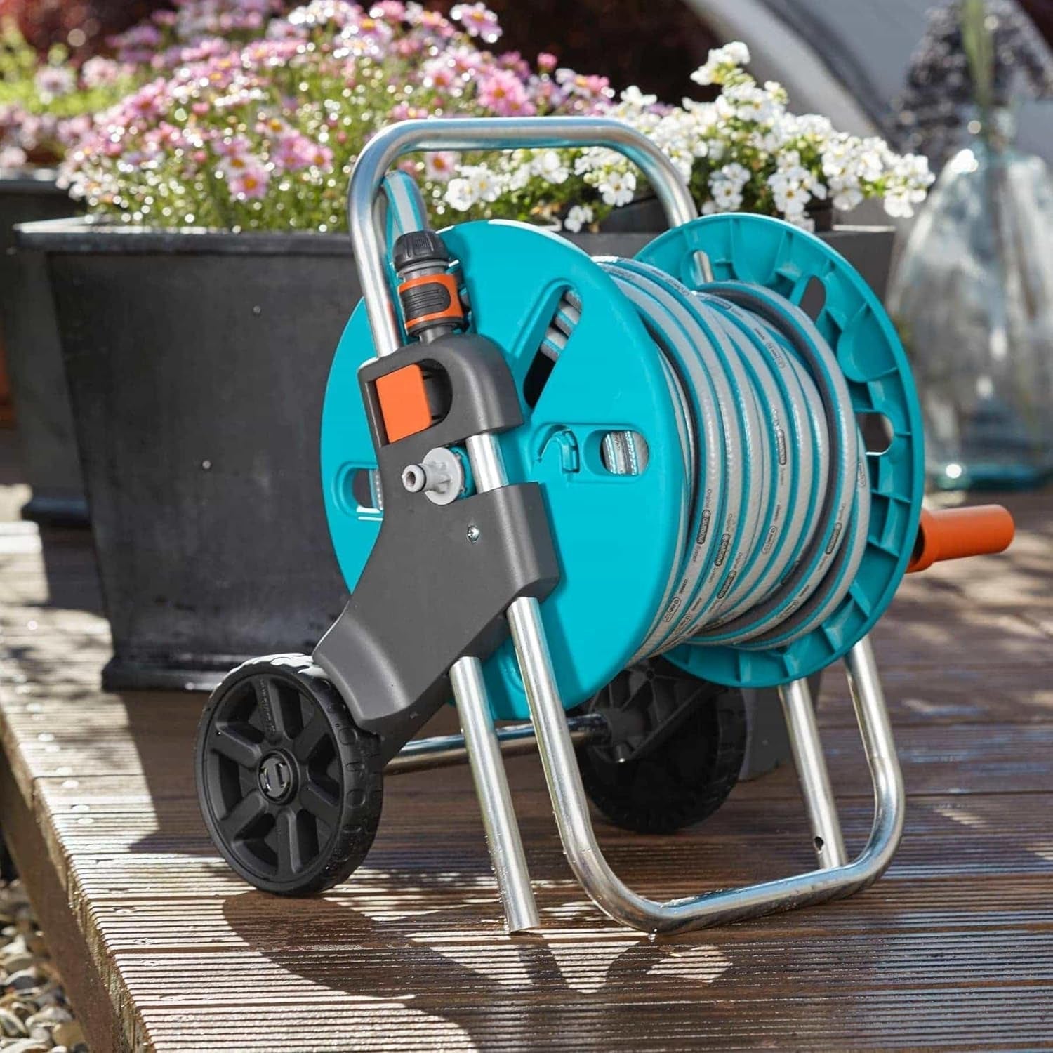 GARDENA CleverRoll S hadicový vozík, naviják na hadici, kompaktní úložiště (18500-20)