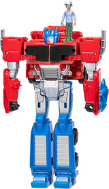 Transformers Earthspark Spin Changer Figurka Optimus Prime (20 cm) s figurkou Robbyho Malta (5 cm), ze 6 akčních figurek Naty Shop Single Optimus Prime