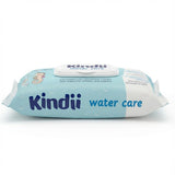 Vlhčené ubrousky Kindii Water Care - Aqua dětské ubrousky - 100% viskóza, 99,9% voda, extrakt z grapefruitu, velikost šátku 150x200, 100% biologicky odbouratelné, bez plastů, čisticí ubrousky pro citlivou pokožku