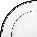 Amazon Basics Coffee Black Rim 16dílná sada nádobí pro 4