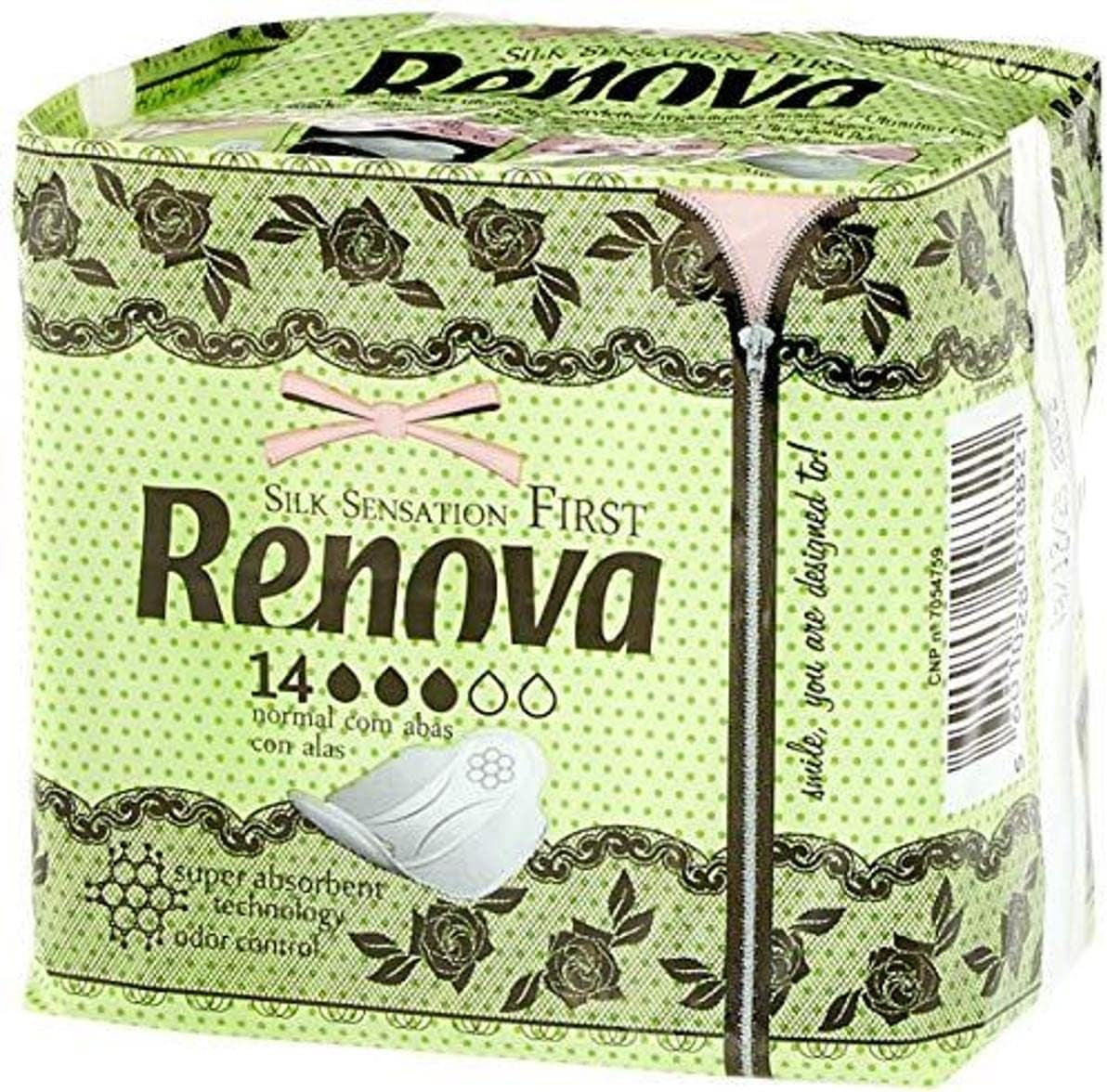 Renovujte první normální komprese s křídly | 14 tablet | Ultra tenký a super absorpční