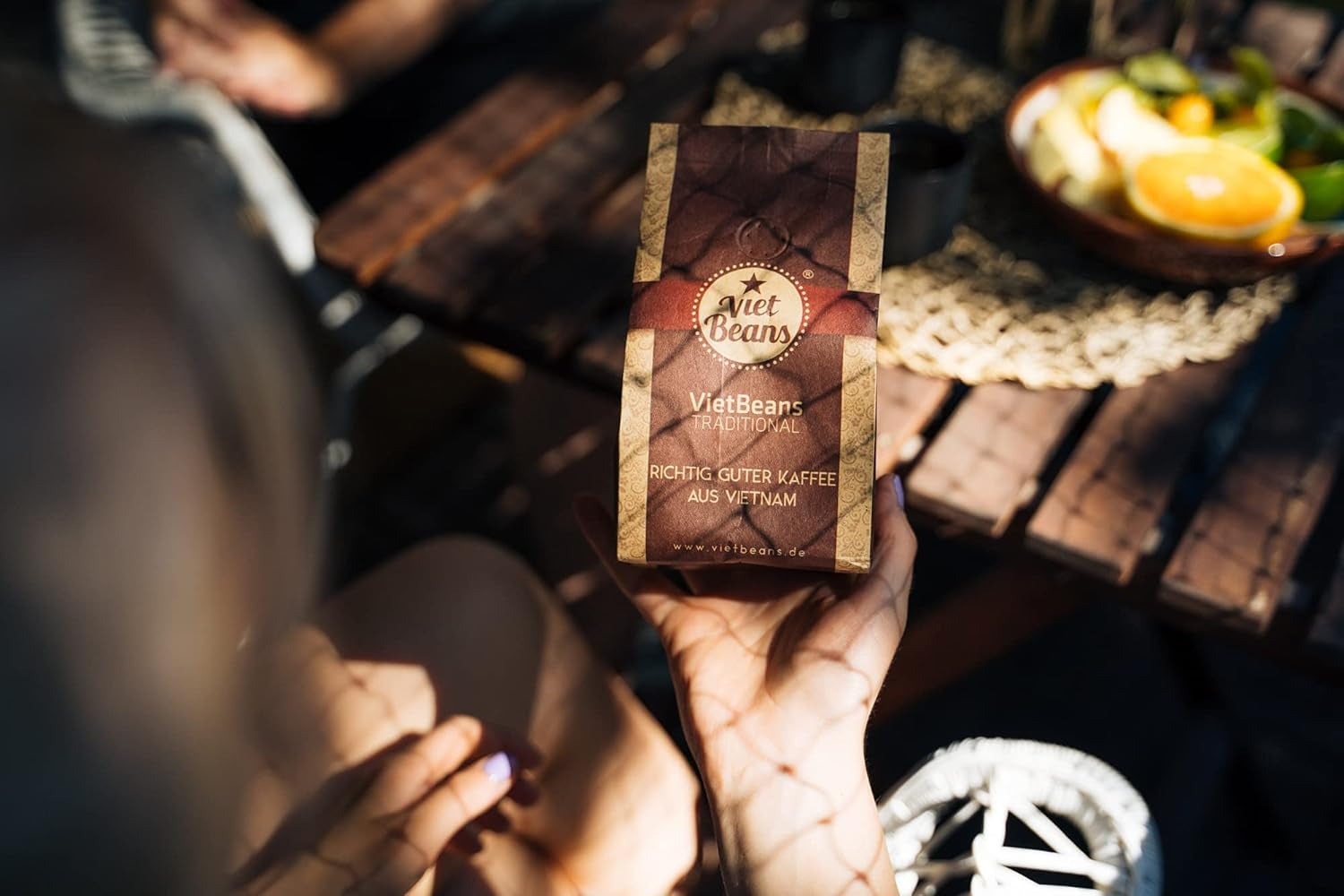 VietBeans Traditional – Ganze Kaffeebohnen – Traditionelle Trommelröstung – Hochwertiger vietnamesischer Kaffee – Geeignet für Fullyautomaten – 250 g