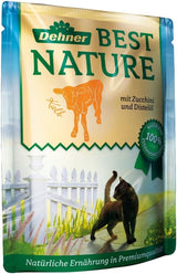 Dehner Best Nature Katzenfutter Multipack, Nassfutter, für ausgewachsene Katzen, je 2 x Kalb / Wild / Huhn / Kaninchen, 8 x 85 g sáček (680 g)