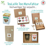 Tealavie Dárková sada 6 ovocných čajů (60 g) Vzorová sada Dárková krabička Děkuji Nápady na dárky pro kolegyně a kolegyně ke Dni matek 2024