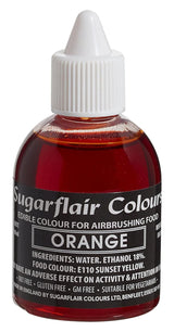 Sugarflair airbrush potravinářské barvivo zlaté zlaté jedlé tekuté potravinářské barvivo airbrush barvivo dortů Muffiny Poleva a zdobení dortů - 60 ml