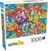 Buffalo Games - Pokemon - Starter z barevného skla - skládačka 1000 dílků Puzzle Naty Shop