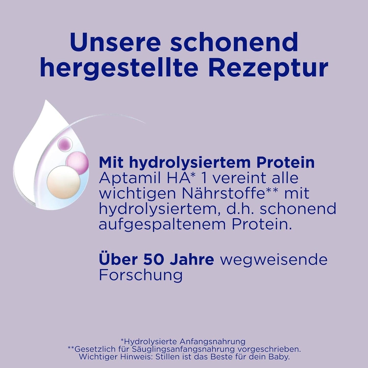 Aptamil HA 1 - kojenecká výživa od narození, s DHA, bez laktózy, bez palmového oleje, dětská výživa, sušené mléko, 1 x 800 g