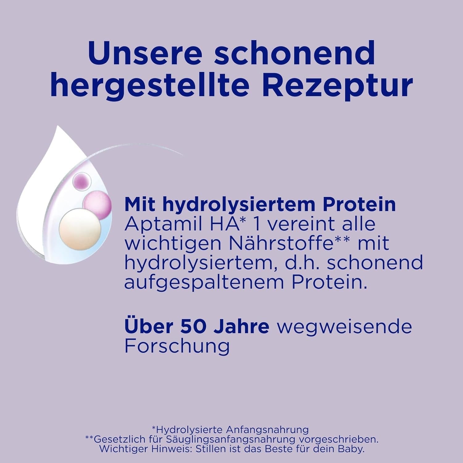 Aptamil HA 1 - kojenecká výživa od narození, s DHA, bez laktózy, bez palmového oleje, dětská výživa, sušené mléko, 1 x 800 g
