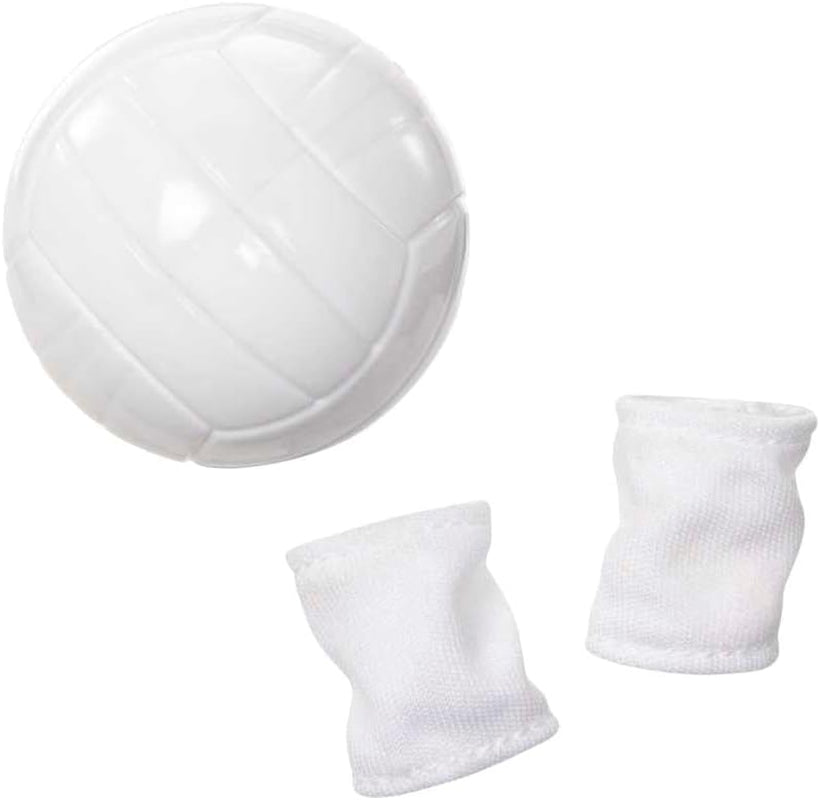 Barbie Made to Move - Volejbalová panenka s tričkem a míčem - 22 kloubů pro realistickou hru, včetně volejbalového a sportovního vybavení, HKT72