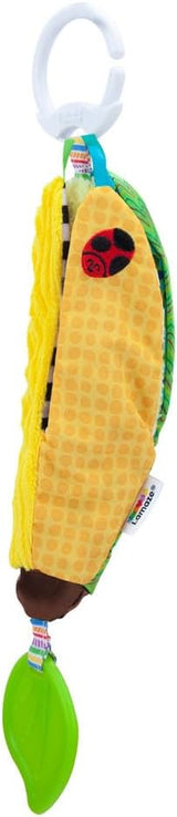 LAMAZE Bea the Banana, klip na kočárek a novorozenecká hračka do kočárku, smyslová hračka pro miminko s barvami a zvuky, vývojová hračka pro chlapce a dívky 0-24 měsíců, žluté hračky pro miminka Naty Shop