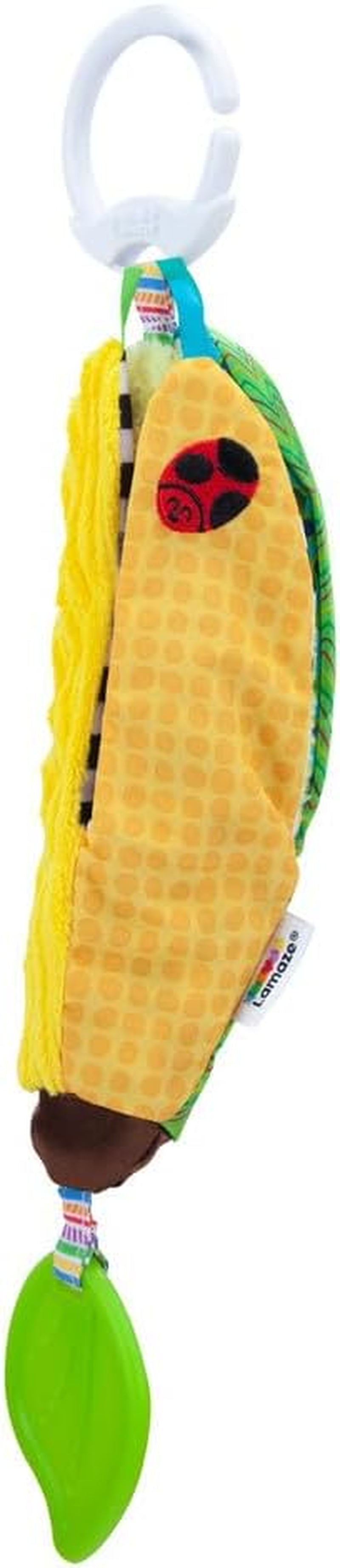LAMAZE Bea the Banana, klip na kočárek a novorozenecká hračka do kočárku, smyslová hračka pro miminko s barvami a zvuky, vývojová hračka pro chlapce a dívky 0-24 měsíců, žluté hračky pro miminka Naty Shop