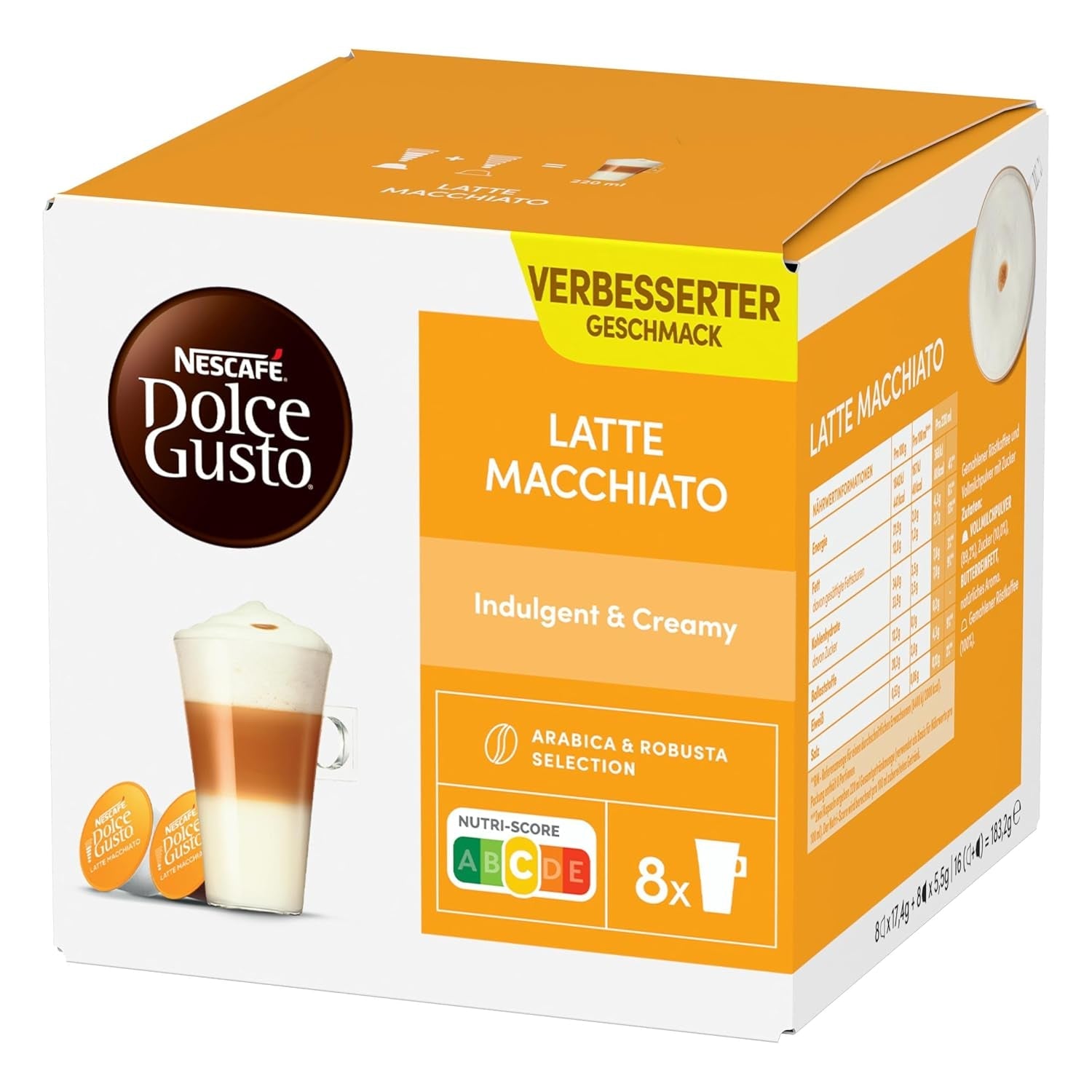 NESCAFÉ DOLCE GUSTO Latte Macchiato Kaffeekapseln 3er Pack (3 x 16 kapslí)