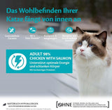 Wellness CORE 98% 12 x 85g, kuře a losos - vlhké krmivo pro kočky, hustá paštika, bez obilovin, přírodní, hypoalergenní, s vysokým obsahem bílkovin, s vysokým obsahem masa