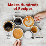 Originální kávovar a espresso AeroPress, přenosný baristický kávovar s komorou, plunžrem a filtry, kávovar Rapid a espresso