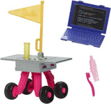 Panenka Barbie k 65. narozeninám a 10 doplňků, sada astronautů panenky bruneta, rover na kolečkách, vesmírná přilba s měnícím se hledím a další, HRG45