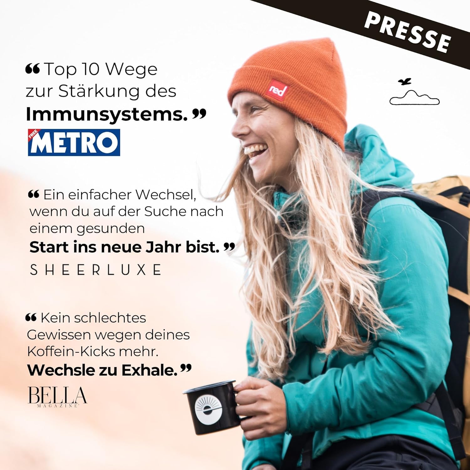 EXHALE Bio GANZE BOHNEN – Dunkel Gerösteter Kaffee – 450g Balení – Mykotoxinfrei & Geeignet für Bulletproof Coffee – Single Origin und 100% Arabica Bohnen