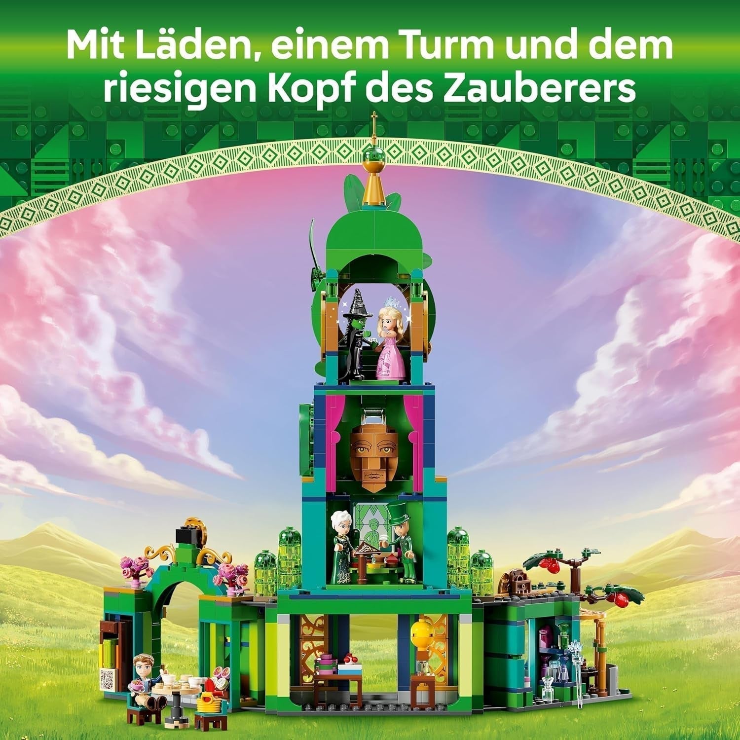 Stavebnice LEGO Wicked Welcome to Emerald City, minipanenky Glinda a Elphaba, dárek pro filmové fanoušky a dívky a chlapce od 9 let, kteří milují domečky pro panenky 75684 Stavebnice Besuche den LEGO-Store