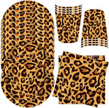 Leopardí vzor Party Geschirr Kindergeburtstag Deko Geburtstag Party Geschirr Dschungel Pappteller Becher Servietten Babyparty Tischdeko Set