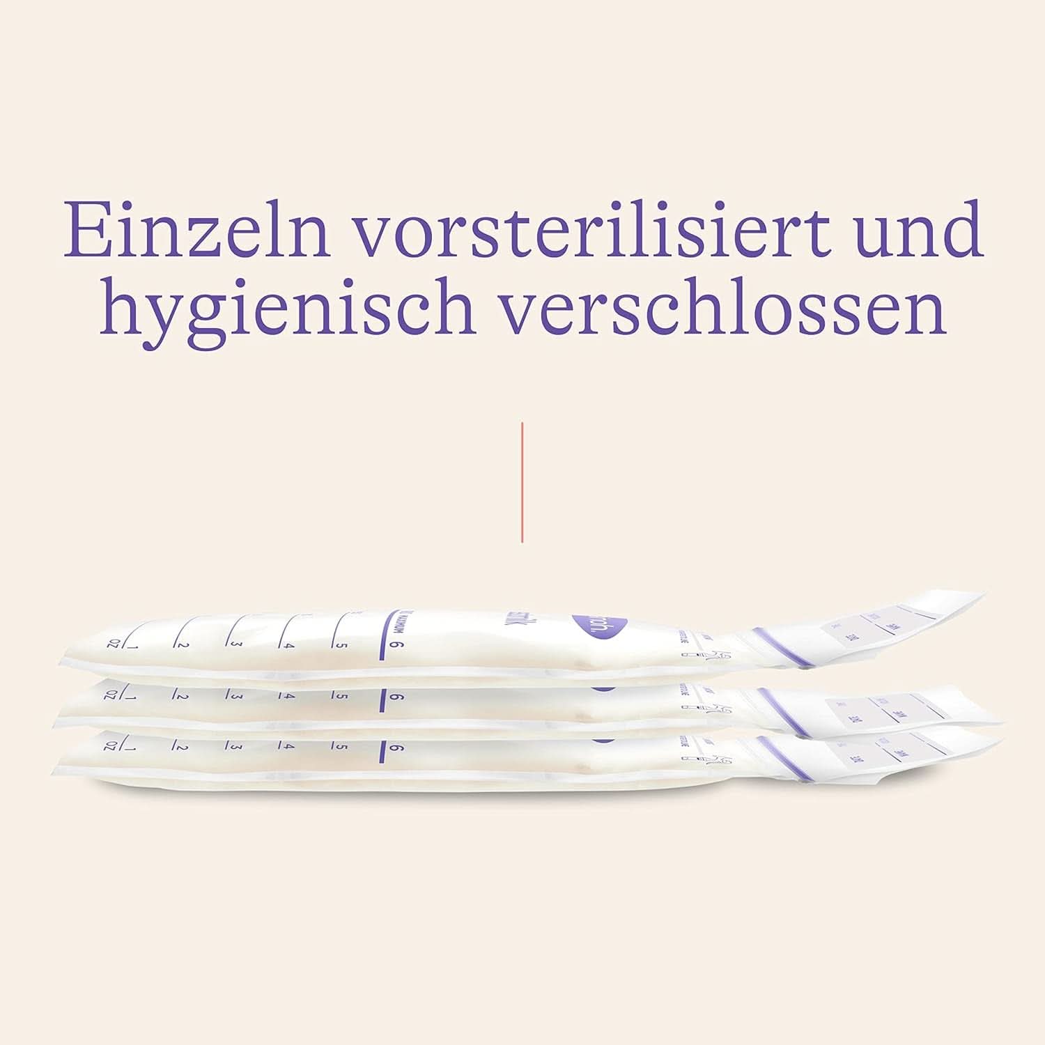Lansinoh Muttermilchbeutel - 25 Stück - Zum Sicheren Aufbewahren Und Einfrieren Von Muttermilch - Hygienisch & Platzsparend Příslušenství Jídlo a kojení Bebe Naty Shop