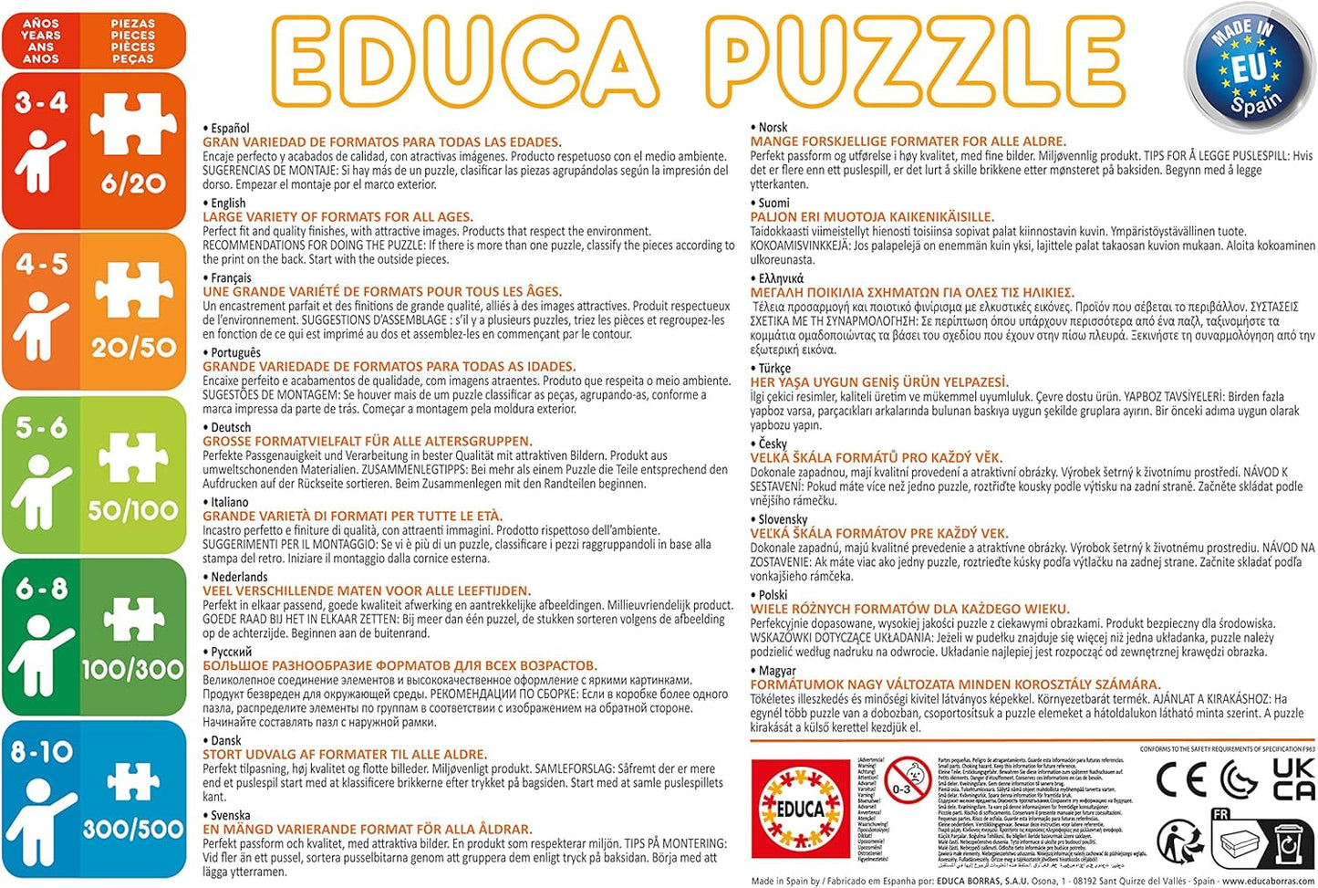 Educa - Puzzle 200 dílků | Disney Parade, 200dílné puzzle pro děti od 6 let, Disney World (13289) Puzzle Naty Shop