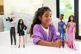 Barbie Berufe-Set se 4 loutkami a zuby, ženy ve filmové pobočce se studiovým oblečením, Regisseurin, Kamerafrau a filmová hvězda v oblečení Ausziehbaren, HRG54