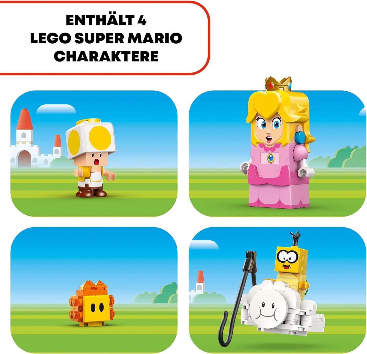 LEGO Super Mario Adventures With Interactive Peach, dětská herní sada s ropuchou žlutou, dárek pro Nintendo pro chlapce, dívky a všechny hráče od 6 let 71441 Stavebnice Besuche den LEGO-Store