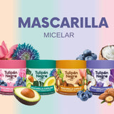 Maska z černého tulipánu, jemná a hladká, 400 ml maska na vlasy Naty Shop