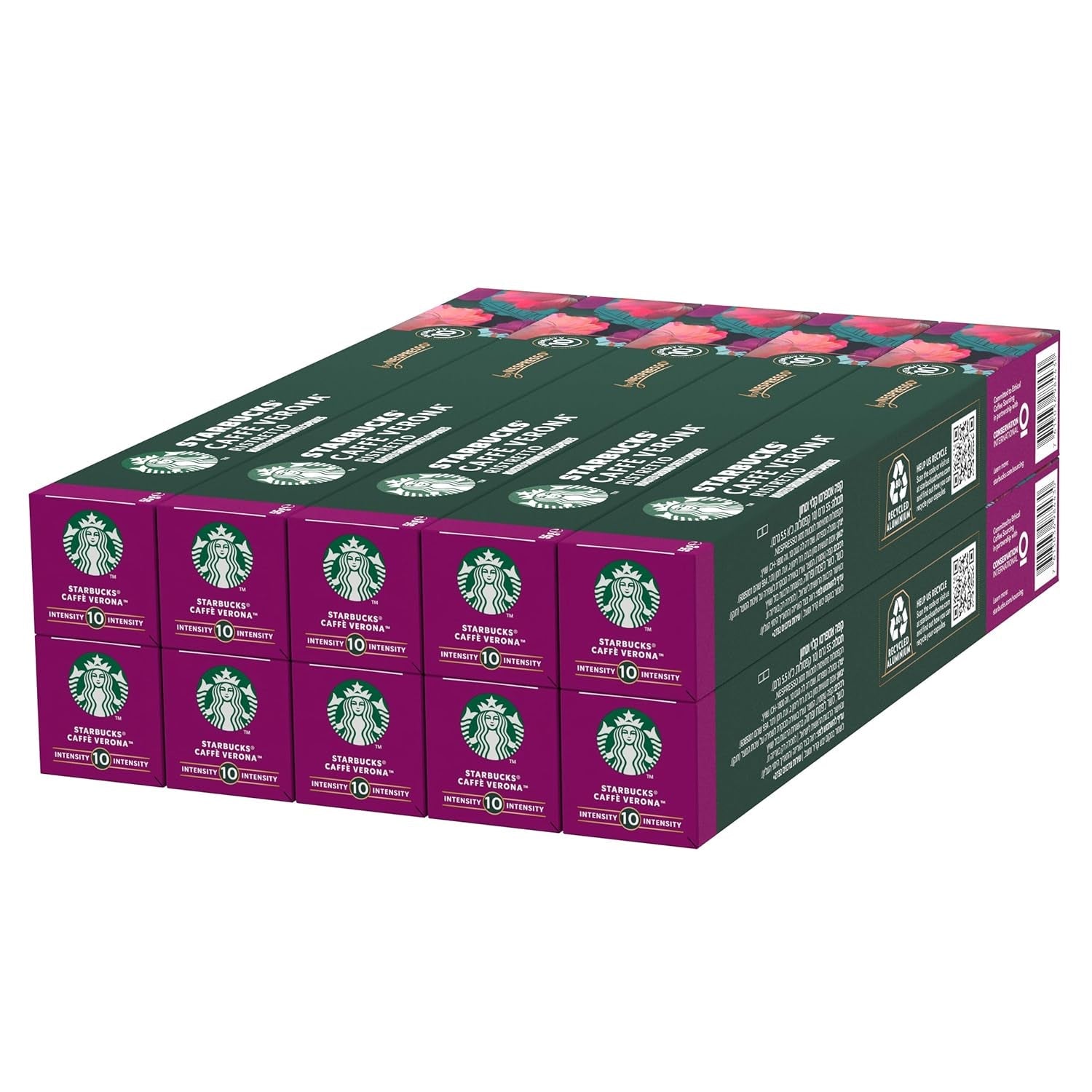 STARBUCKS Caffé Verona od Nespresso, Dark Roast, Kaffeekapseln 10 x 10 (100 Kapseln)