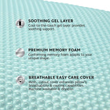 Sealy SE '19 Essentials SM Aqua Bubble Gel Sheet, 1 MC (US) Polštář, Bílý, 61 X 40 X 14 cm Standardní polštáře Naty Shop