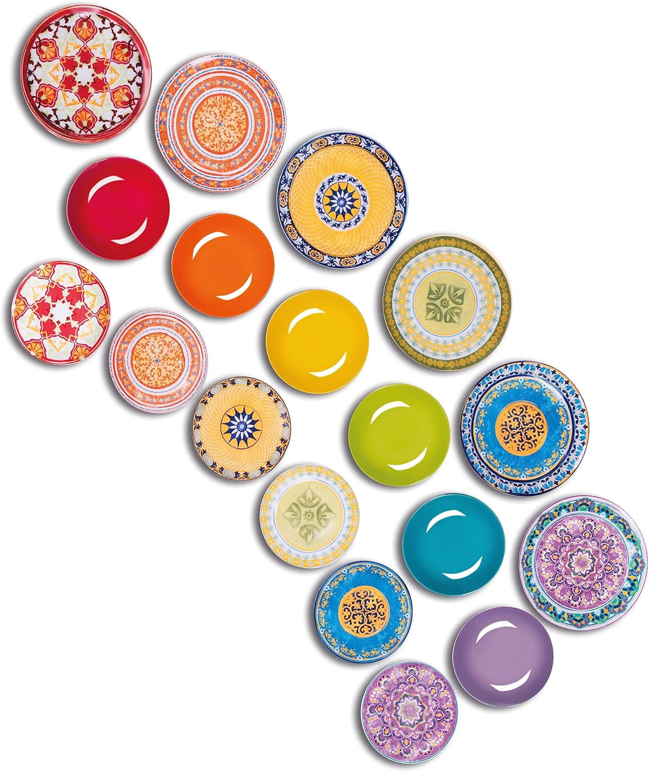 Sada nádobí Excelsa ETNO Chic, porcelán, vícebarevný, 21 kusů