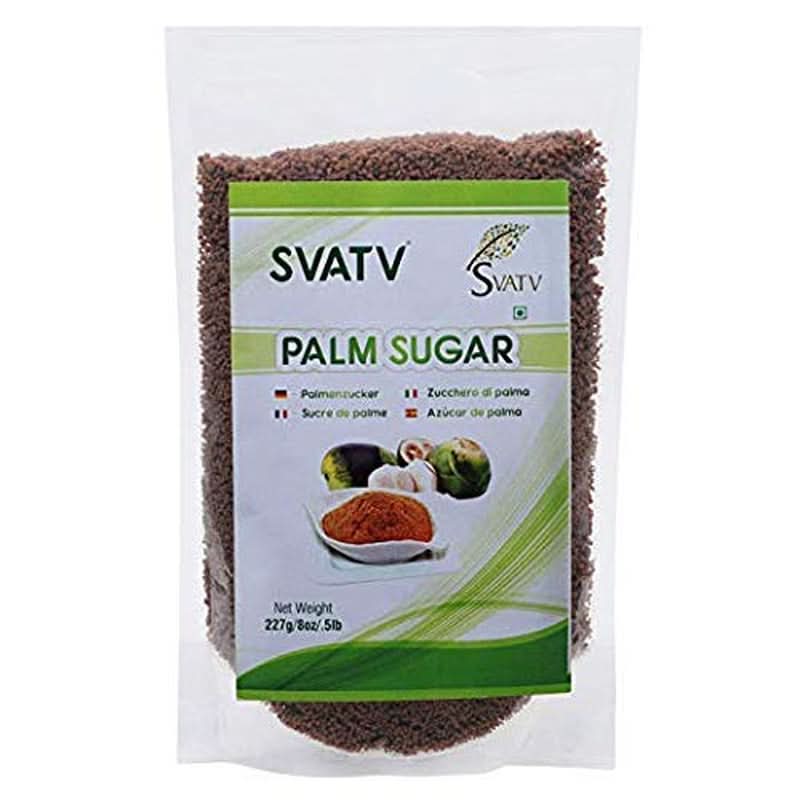 SVATV Hnědý prášek z palmového cukru, 227 gramů Sweeteners Naty Shop