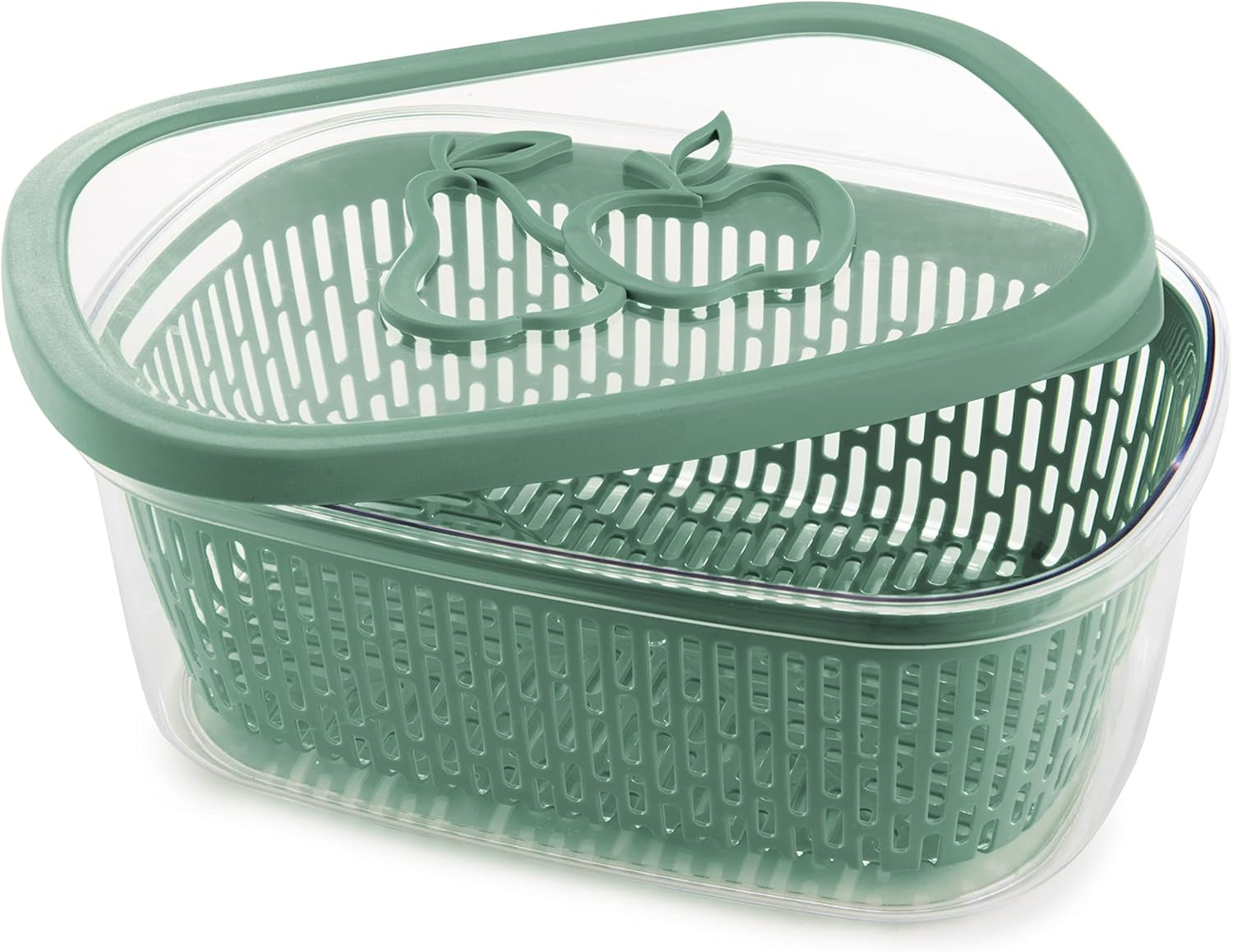 Pila na uchování ovocné chuti, plast, zelená, 4 LT - obdélníkové boxy na skladování potravin Naty Shop Green 4 l - obdélníkové