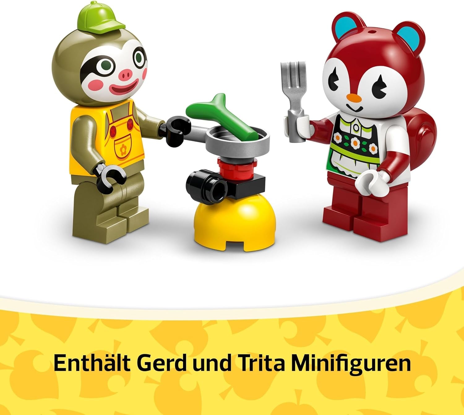 LEGO Animal Crossing Gerd's Caravan & Garden Role Play Set Hračka do auta pro děti 7leté dívky a chlapce Dárková videohra Hračka s figurkami zvířat 77054 Stavebnice Besuche den LEGO-Store