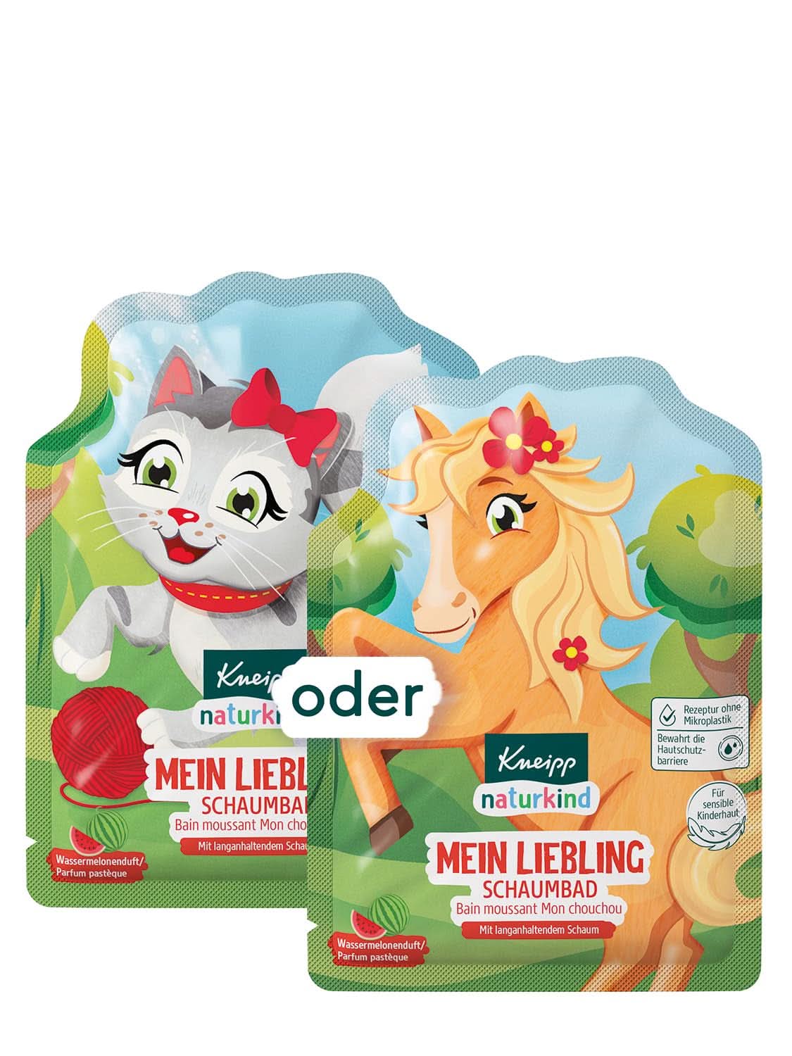 Kneipp Naturkind přísada do koupele s vyživujícím jojobovým olejem a přírodním extraktem z borůvek, ovocná příchuť borůvek, modrá voda, 40 ml Sprcha a koupel Naty Shop Watermelon