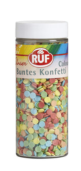 Čokoládové ozdoby RUF Love Chocolate, vyrobené z jemné mléčné čokolády s křupavou a barevnou cukrovou polevou, 75 g v krabičce
