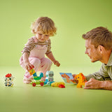 LEGO DUPLO Zvířecí vláček, Vláček s koly, Kreativní stavění a přestavování figurek zvířat, Vzdělávací hračka pro batolata, Dárek k narozeninám pro milovníky zvířat Dívky a chlapce 1½ roku staré 10412 Stavebnice Besuche den LEGO-Store