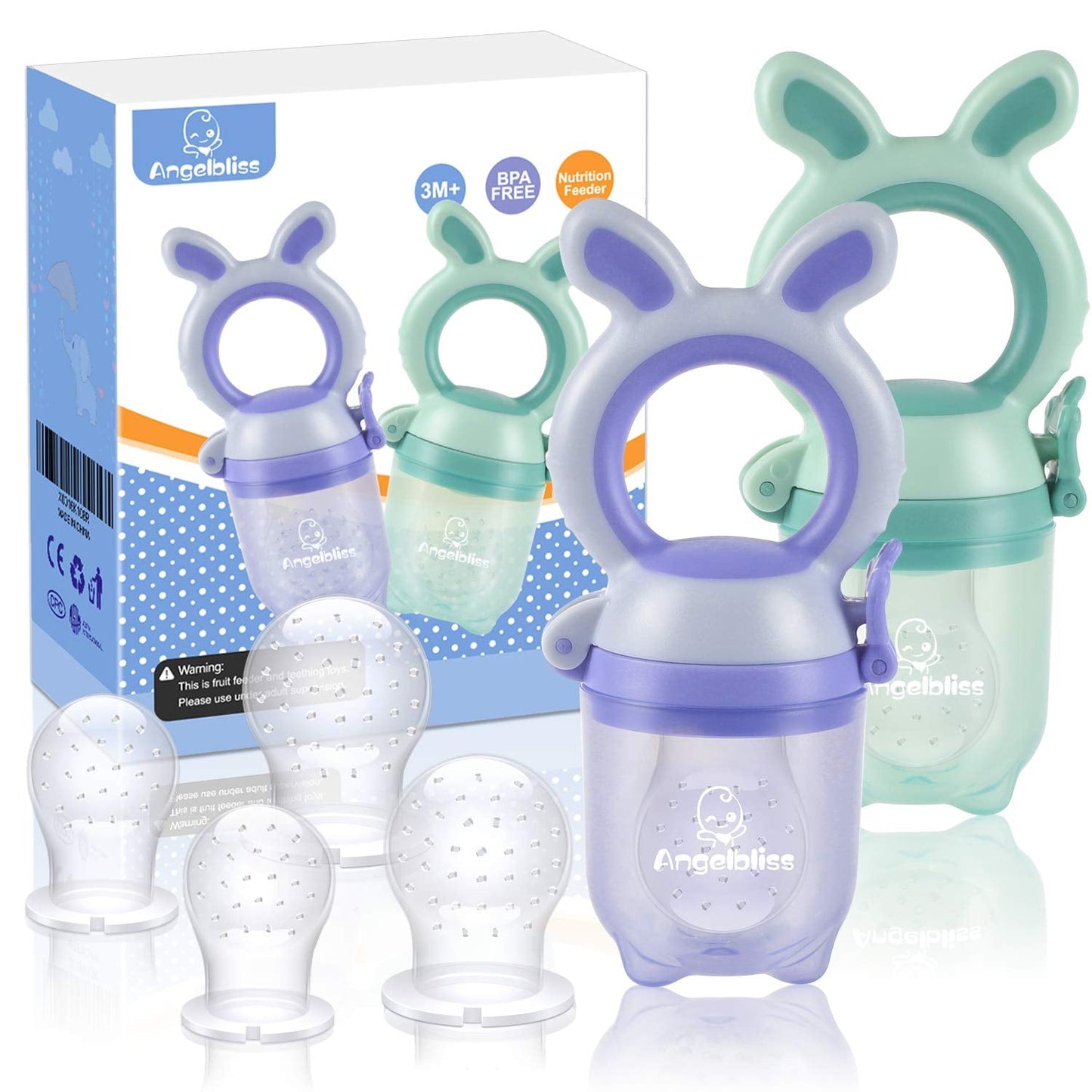 Tétine Pour Bébé/Tétine à Fruit/Tetine Grignoteuse Bebe/Tétine D'alimentation Pour Bébé - Toy de Dentition Pour Bébé, Sans BPA (balení 2 ks)