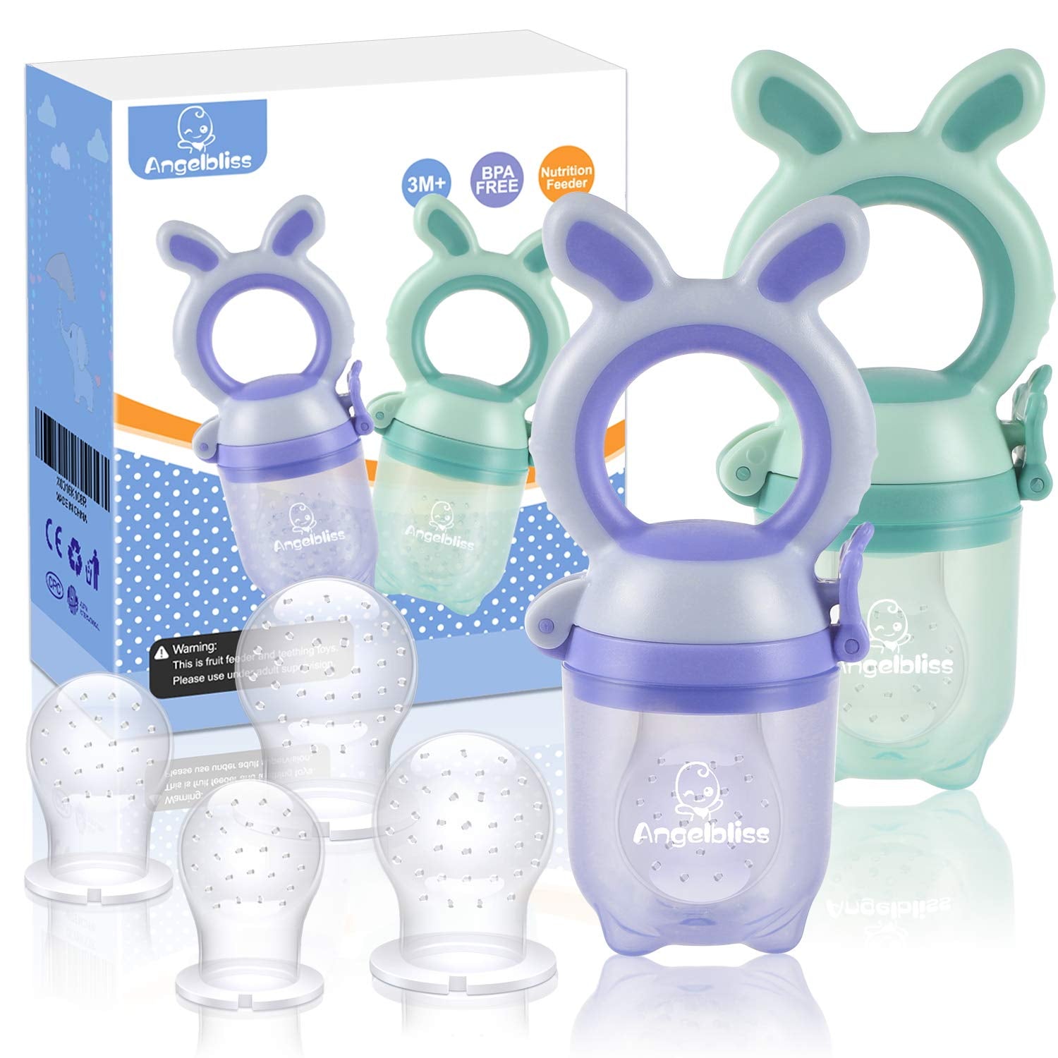 Tétine Pour Bébé/Tétine à Fruit/Tetine Grignoteuse Bebe/Tétine D'alimentation Pour Bébé - Toy de Dentition Pour Bébé, Sans BPA (balení 2 ks)