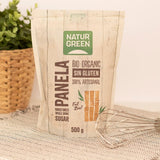 - Organický krystalizovaný panel, čistý cukr, ekologické sladidlo, přírodní šťáva z cukrové třtiny - 500 g, balení 12 sladidel Naty Shop