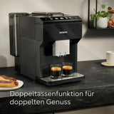Siemens EQ500 klasický automatický espresso kávovar, TFT barevný displej, 5 druhů kávy a mléka, funkce dvojitého šálku, snadné čištění, vyjímatelná spařovací jednotka, s hadicí na mléko, černá, TP511E19